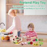 Wooden Fruit Cutting Toy, Pretend Play Food Sets - Image 2