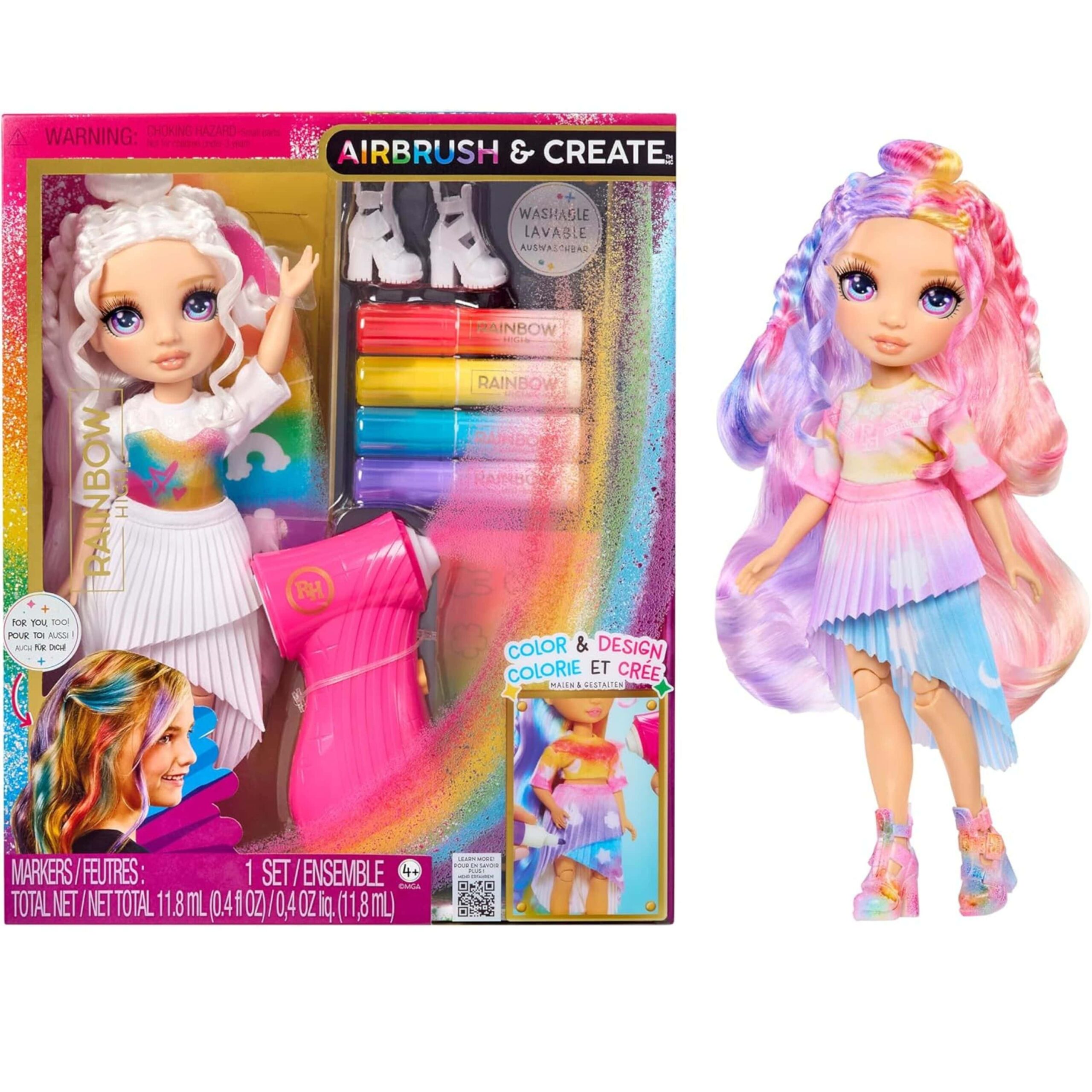 Untitled design (3)-min Rainbow High Fashion Doll Air Brush & Create - Image 1