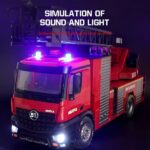 RLS RC Huina 1:14 Scale Fire Engine Truck with Water Pump - Image 8
