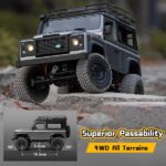 MN-99S RC Crawler, 1:12 Scale RC Rock Car, 4WD Off-Road RC Truck RTR, 2.4G Remote RC Land Rover Vehicle Models for Adults Hobby Gifts (Grey) - Image 5